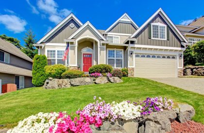 green lawn landscaping