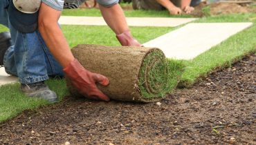 installing landscaping