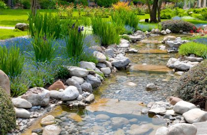 landscaping fountain water feature